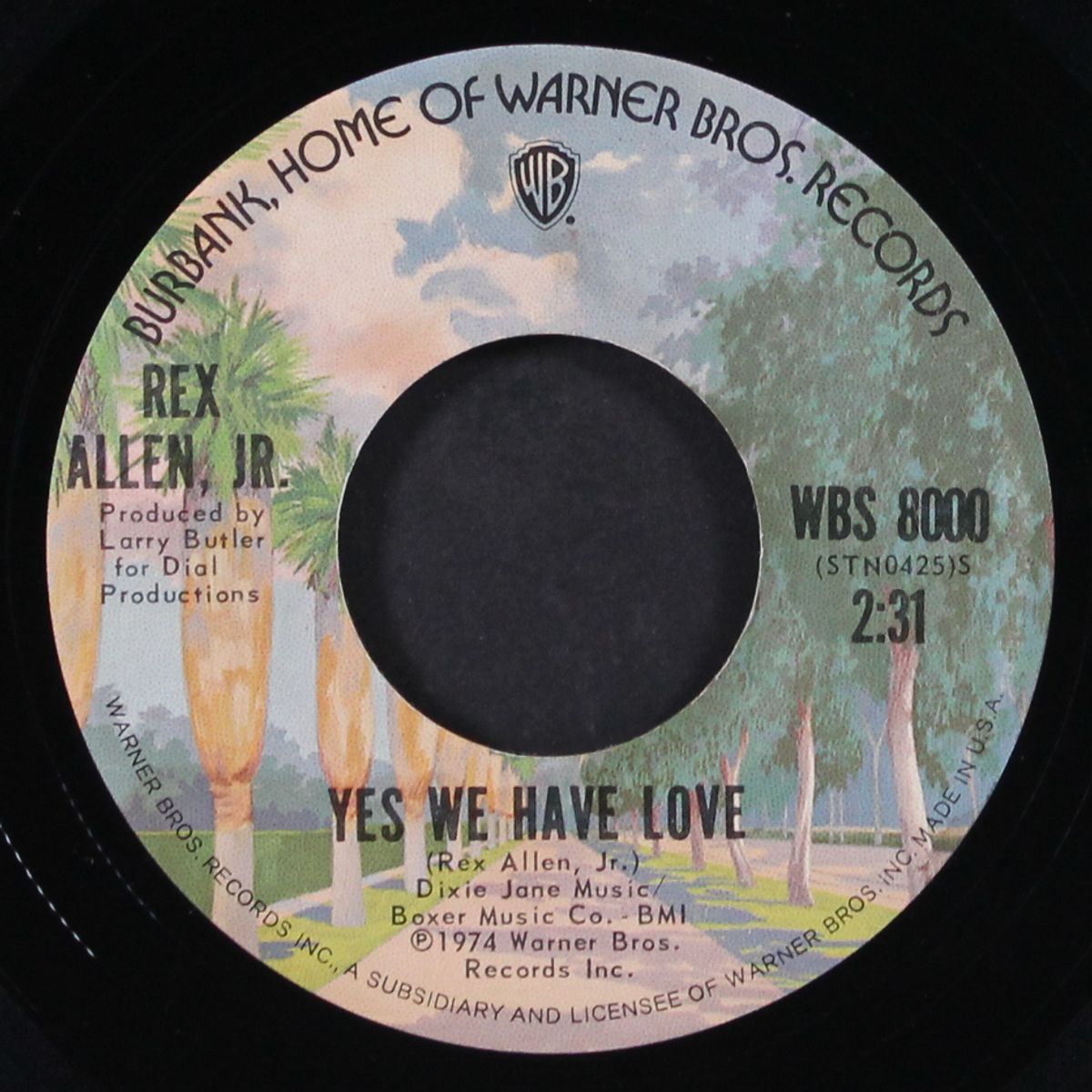 another goodbye song / yes we have love by REX ALLEN JR