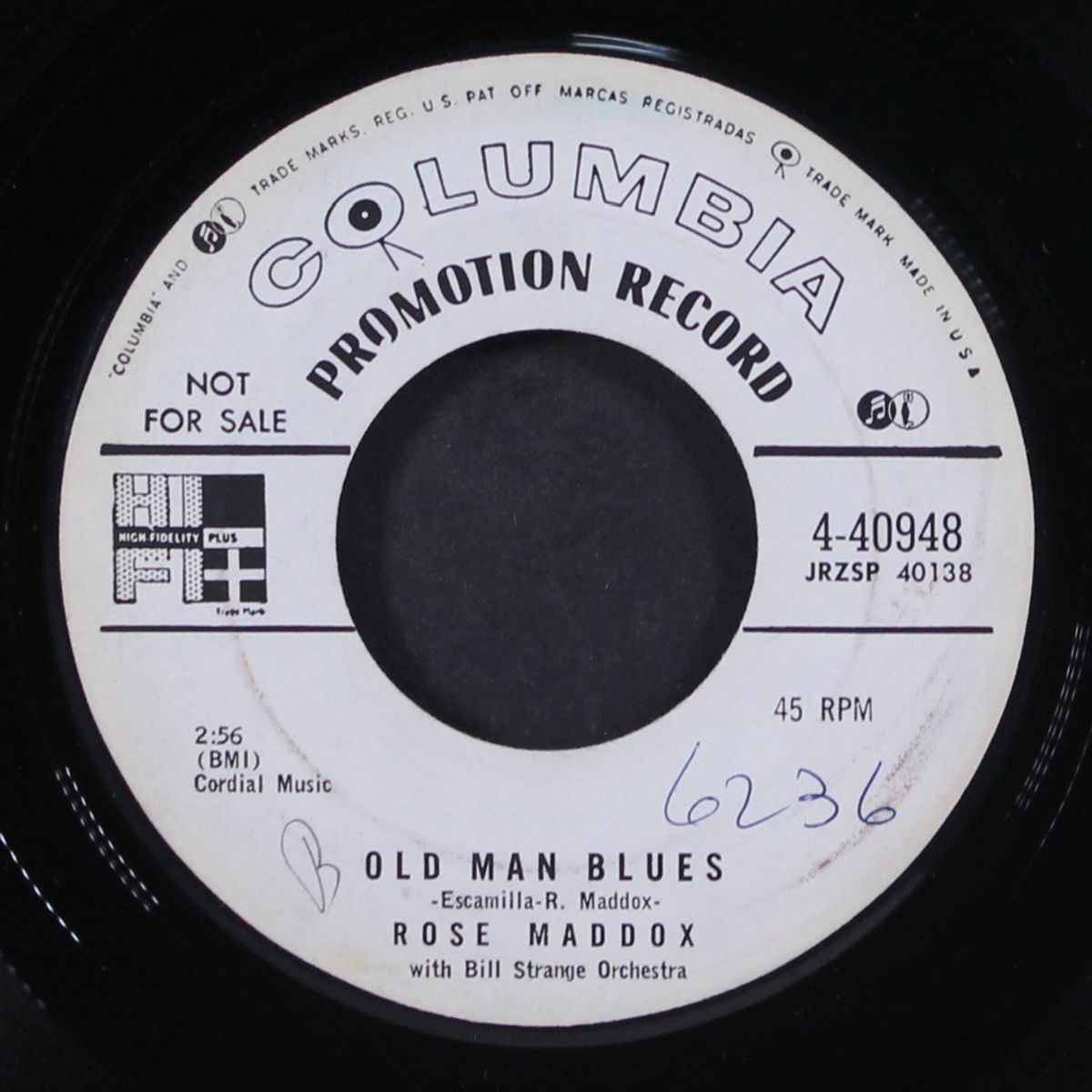 old man blues / tomorrow land by ROSE MADDOX