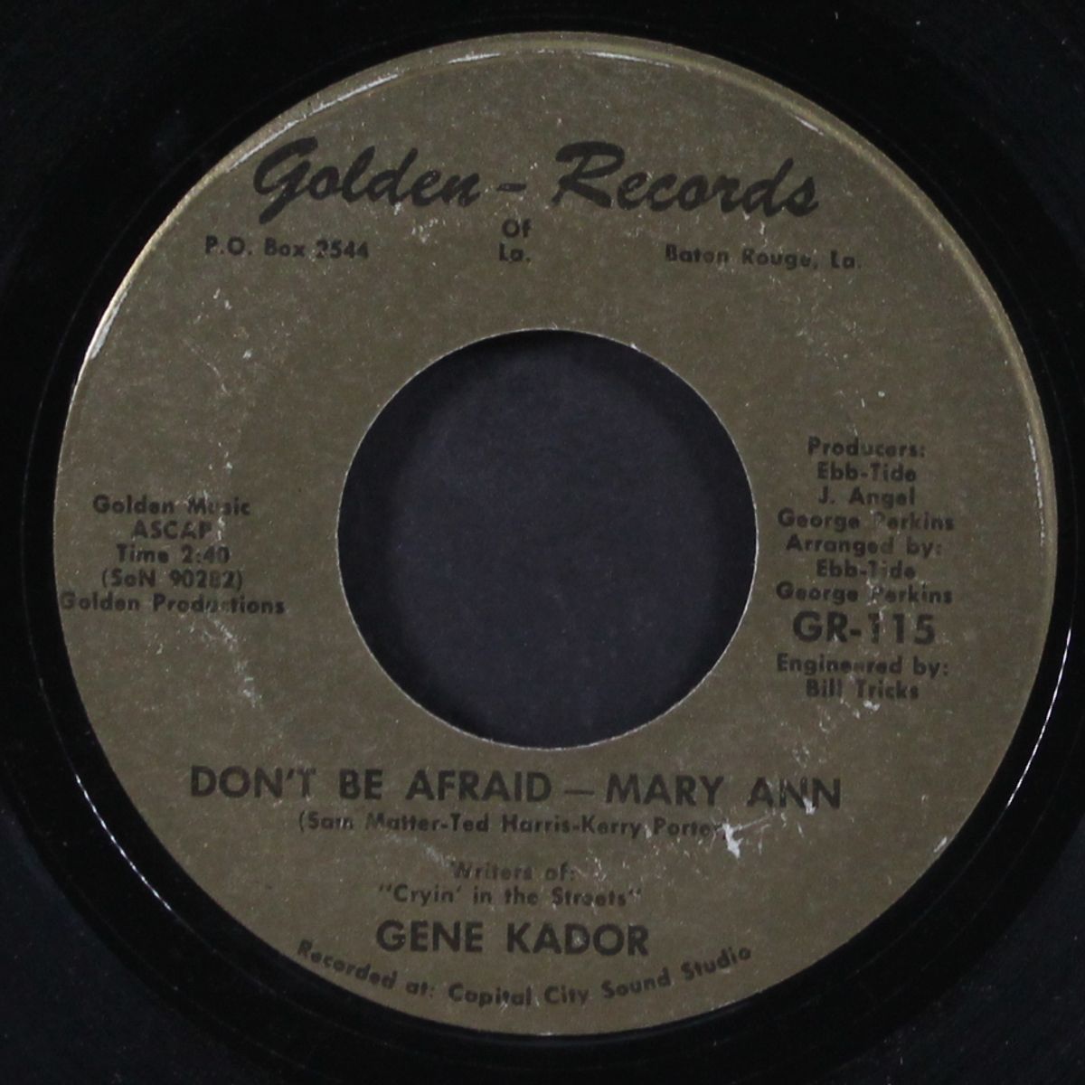 why not my baby / don't be afraid-mary ann by GENE KADOR