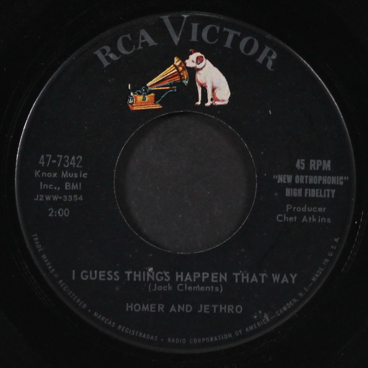 lullaby of bird dog / i guess things happen that way by HOMER & JETHRO