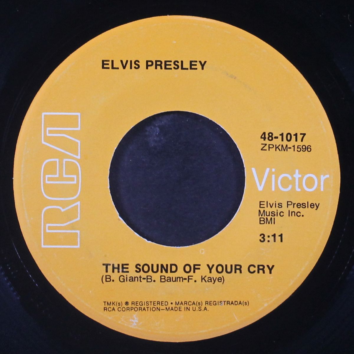 it's only love / the sound of your cry by ELVIS PRESLEY