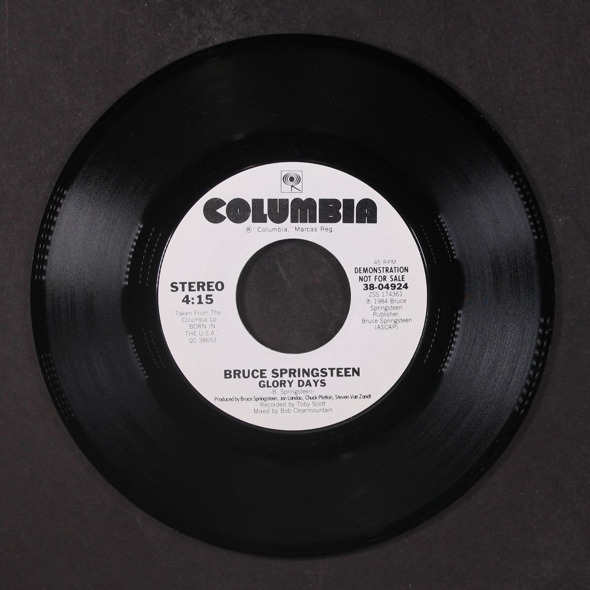 glory days by BRUCE SPRINGSTEEN