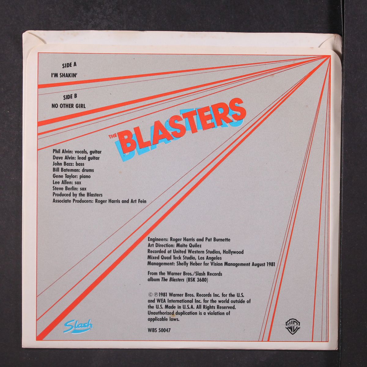 i'm shakin' / no other girl by BLASTERS