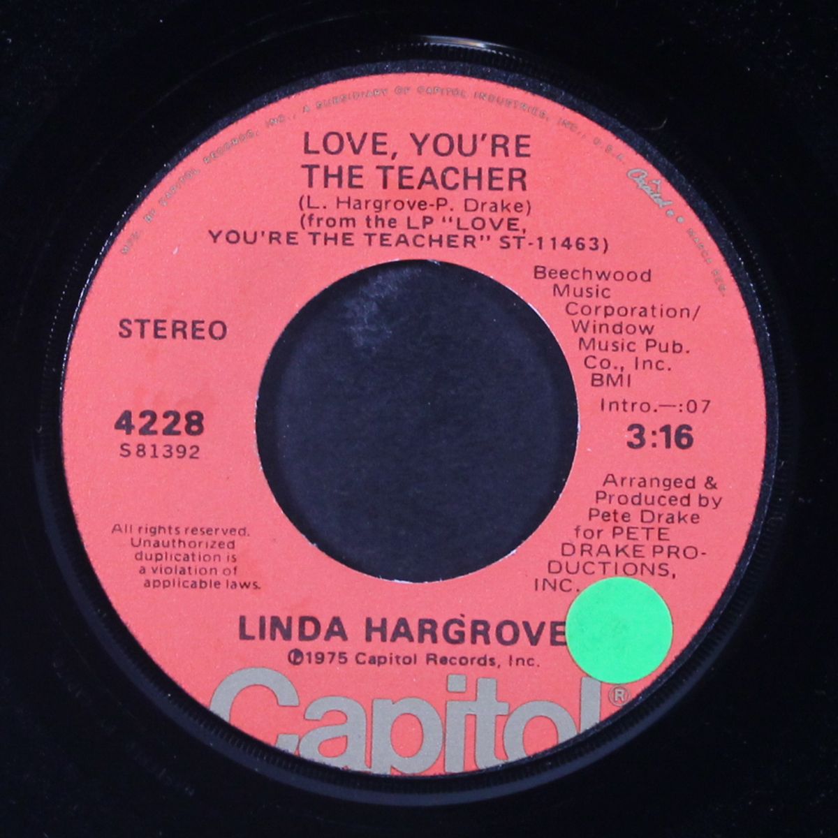 love you're the teacher by LINDA HARGROVE