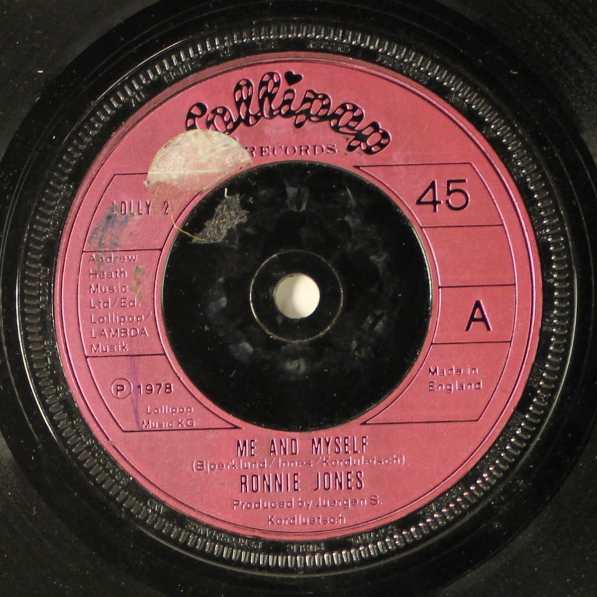 me and myslef / mr. number one by RONNIE JONES