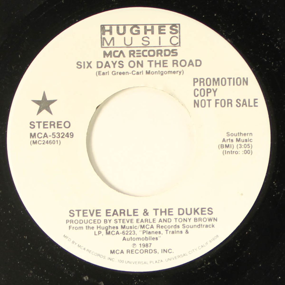 six days on the road by STEVE EARLE