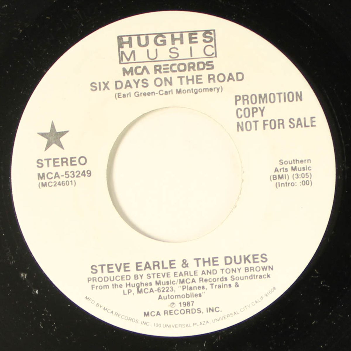 six days on the road by STEVE EARLE