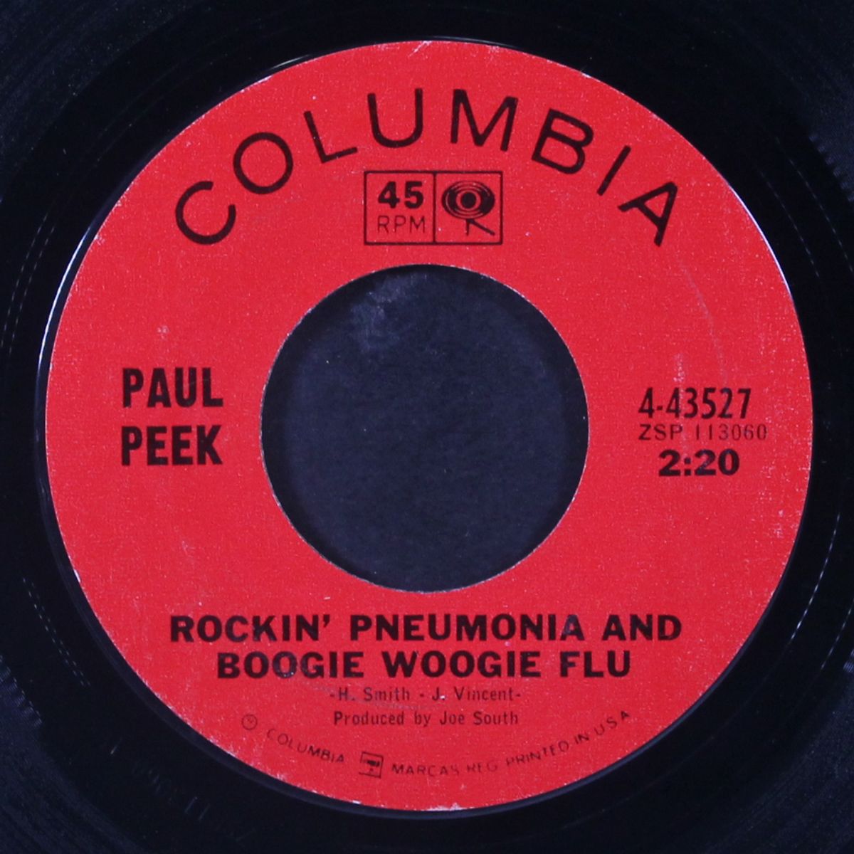 rockin' pneumonia and the boogie woogie flu / pin the tail on the donkey by PAUL PEEK