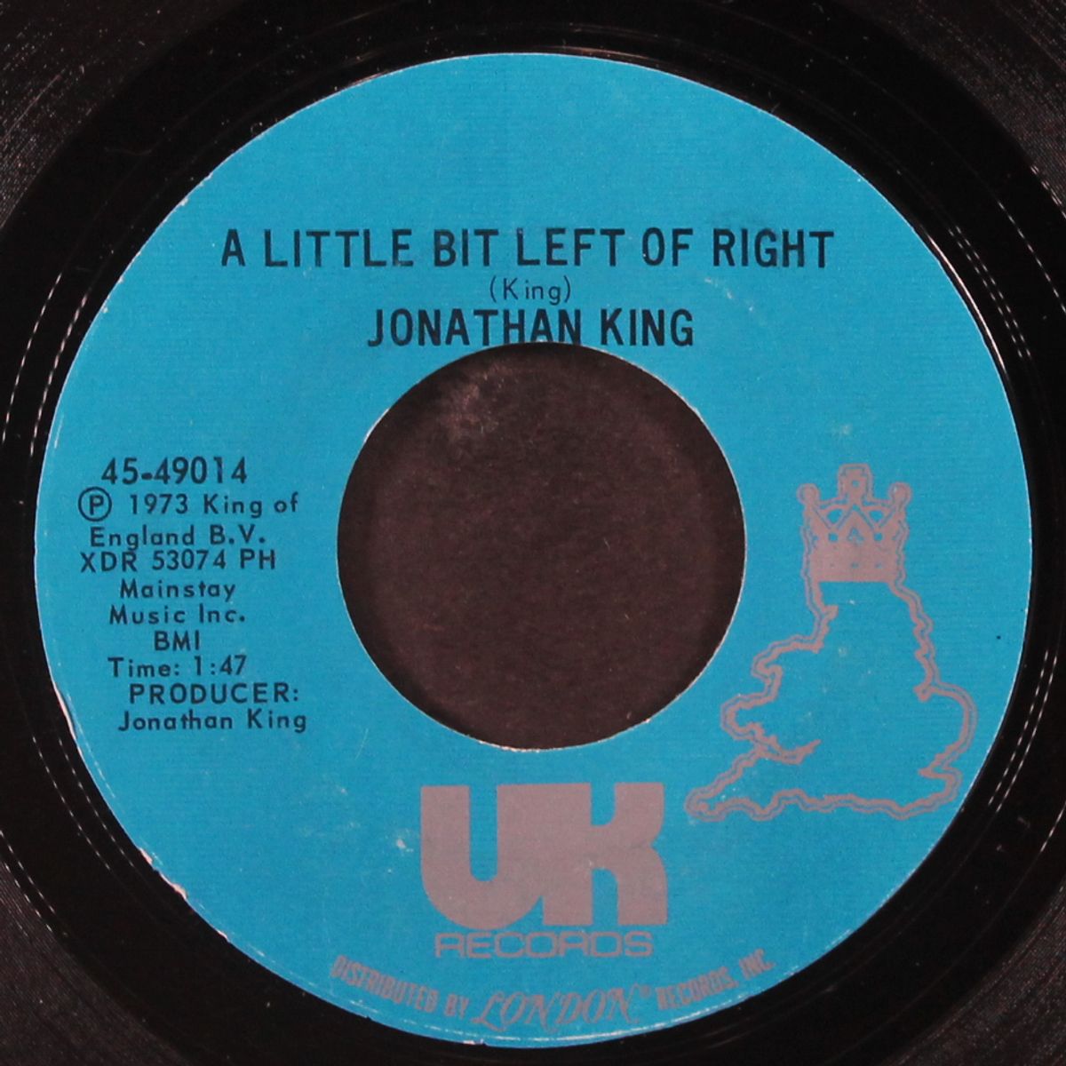 mary, my love / a little bit left of right by JONATHAN KING