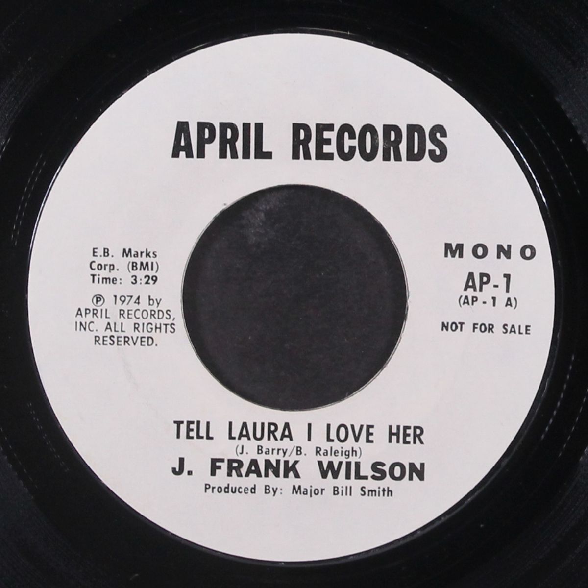tell laura i love her / mono by J. FRANK WILSON