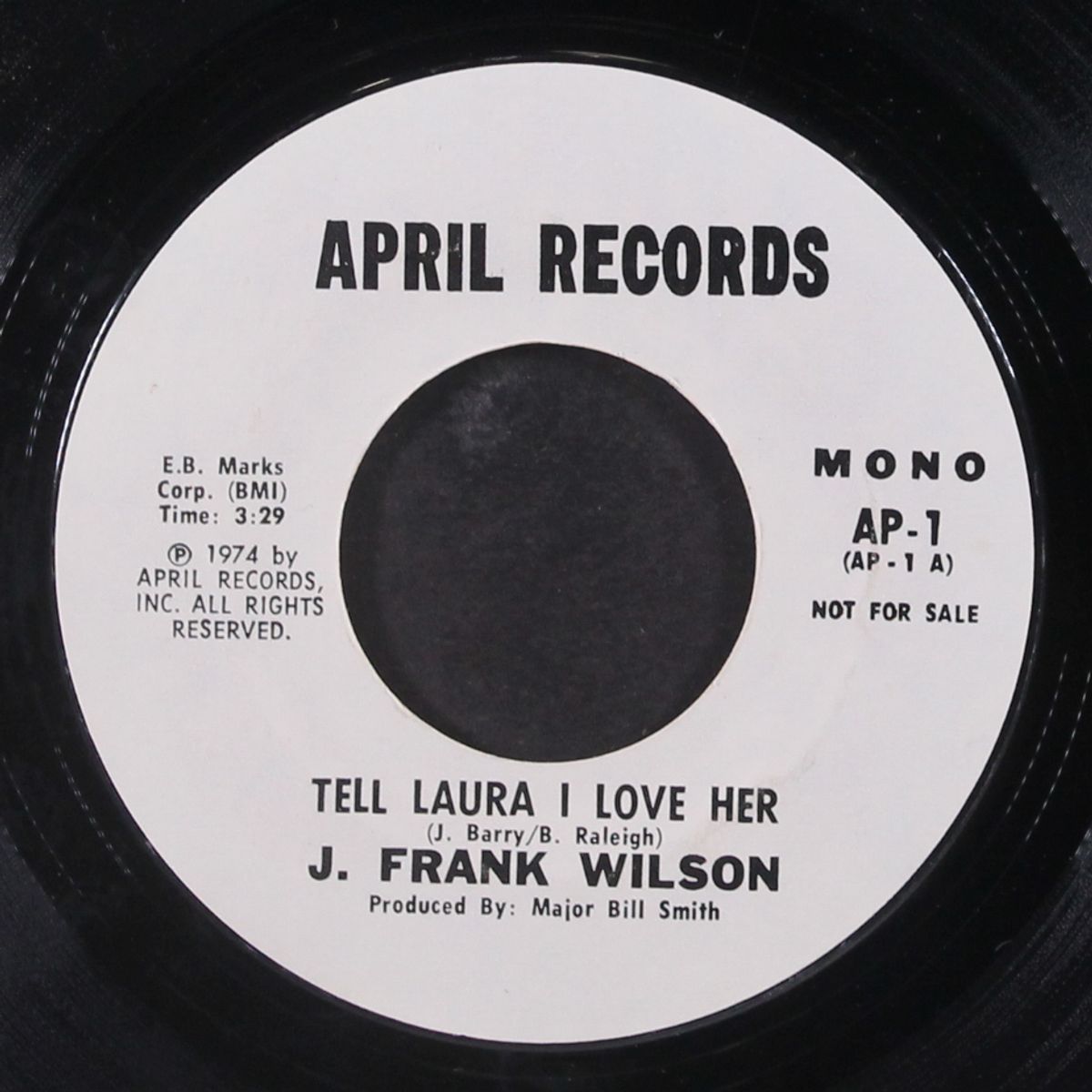 tell laura i love her / mono by J. FRANK WILSON