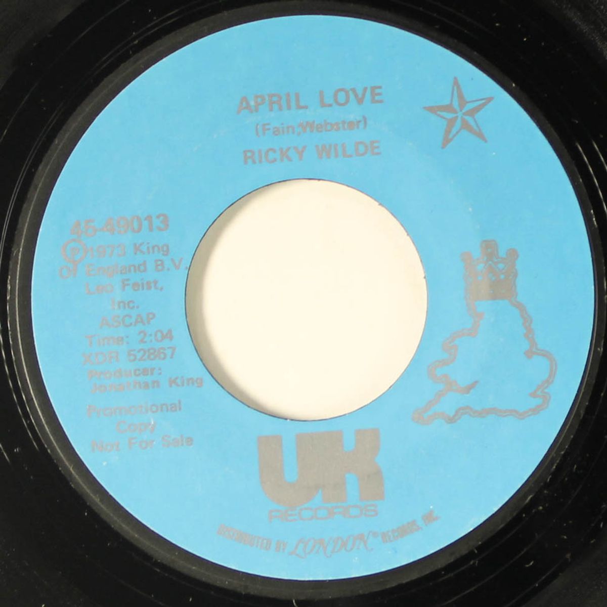 april love / round and round by RICKY WILDE