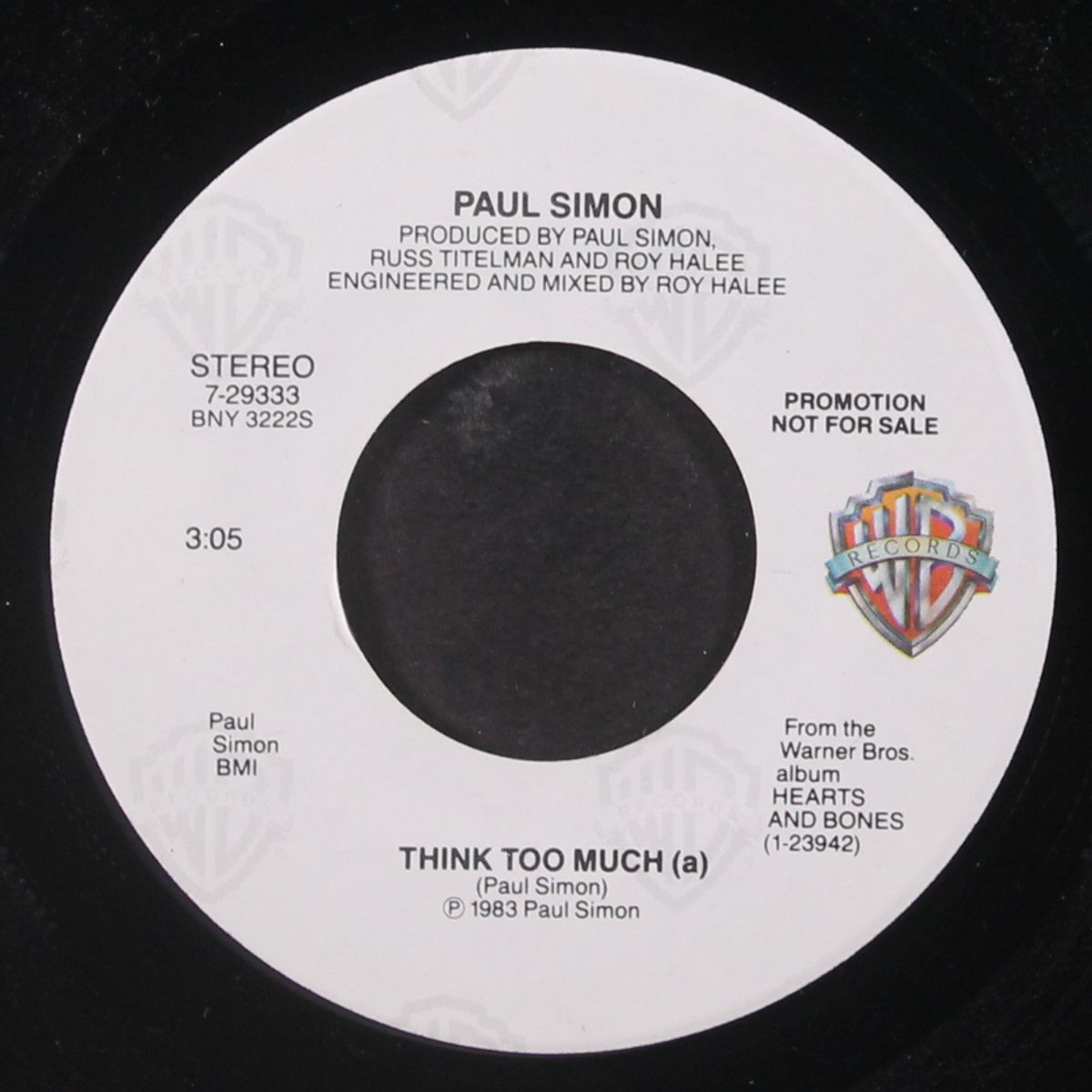 think too much by PAUL SIMON