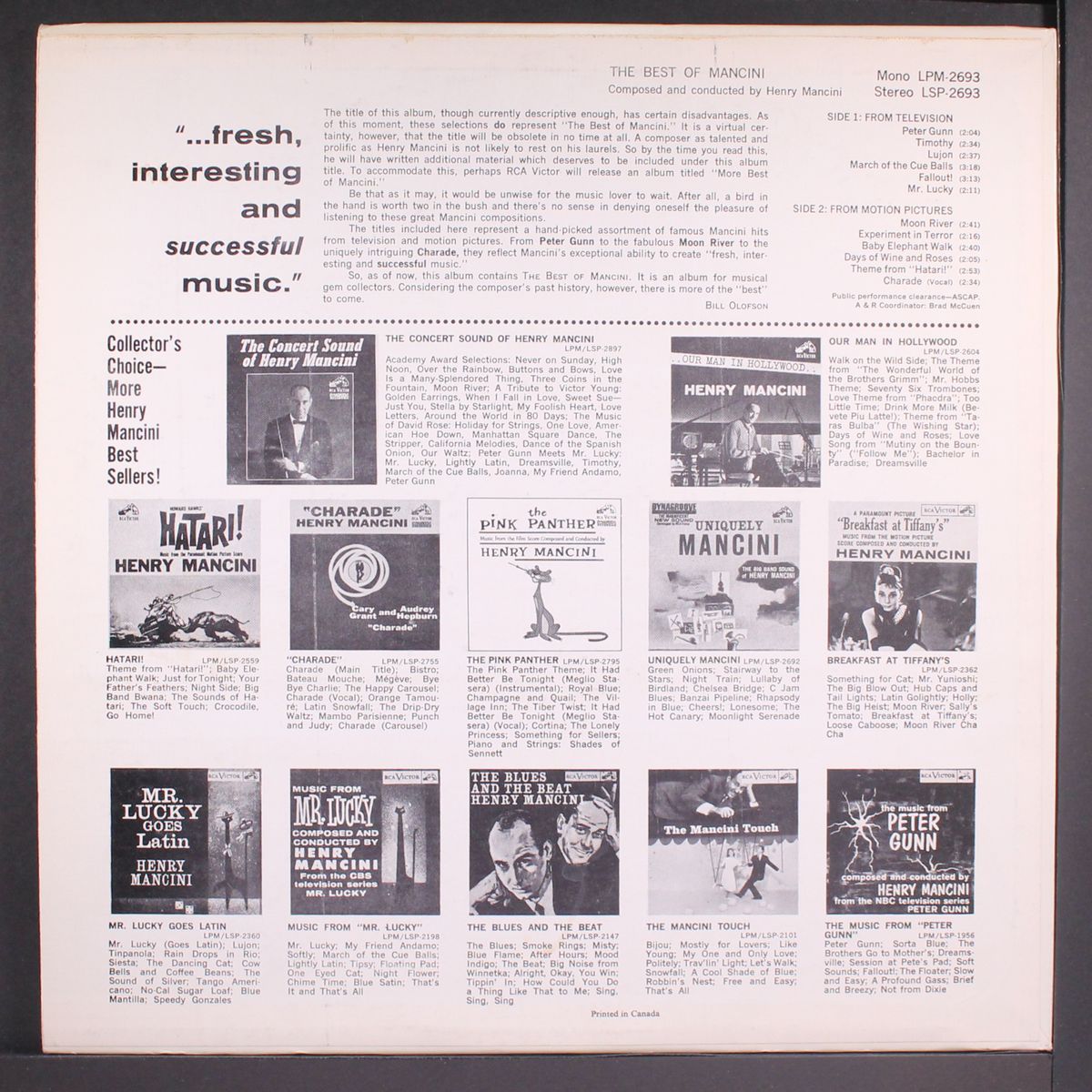 best of by HENRY MANCINI