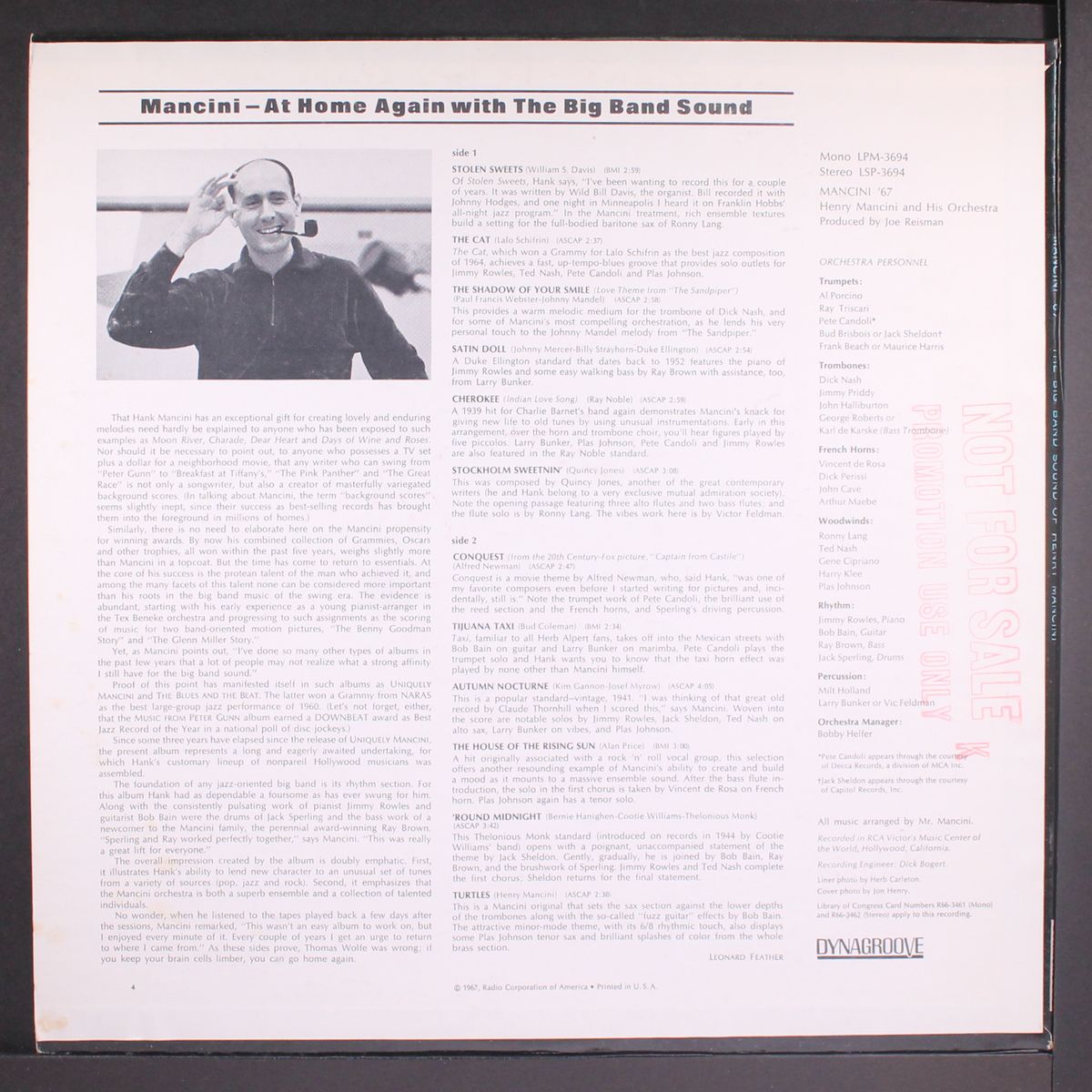 mancini '67 by HENRY MANCINI
