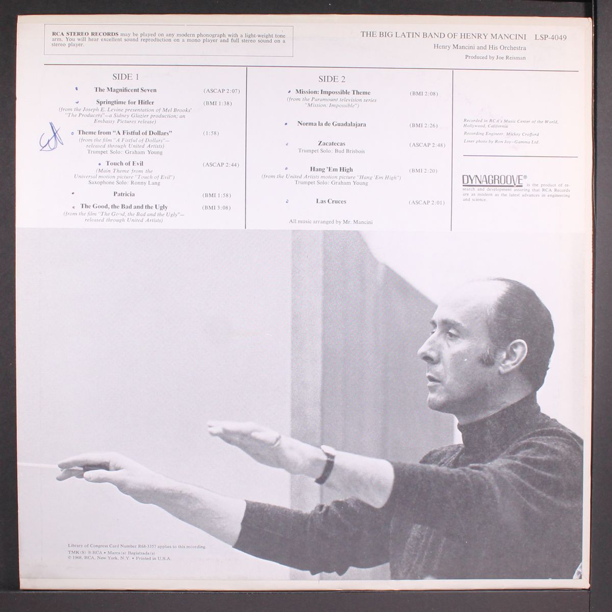 the big latin band by HENRY MANCINI