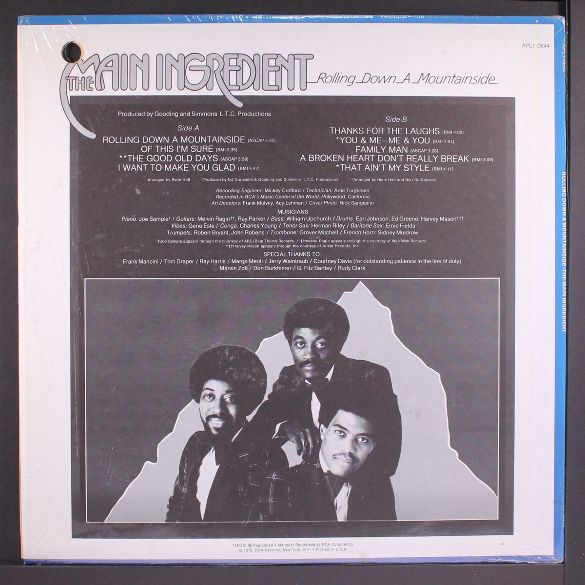 rolling down a mountainside by MAIN INGREDIENT
