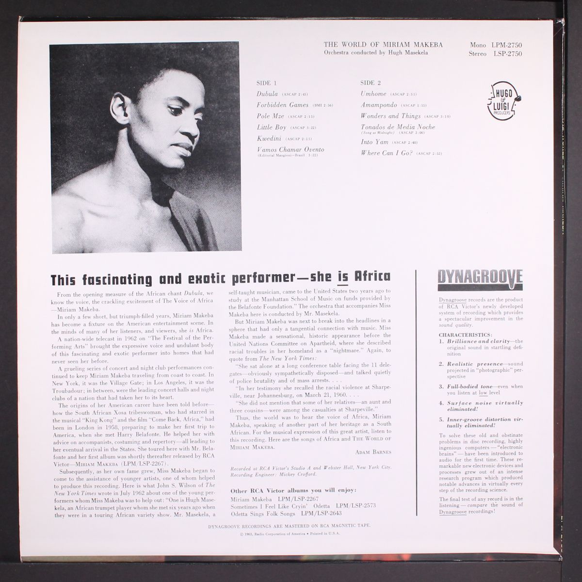 the world of by MIRIAM MAKEBA