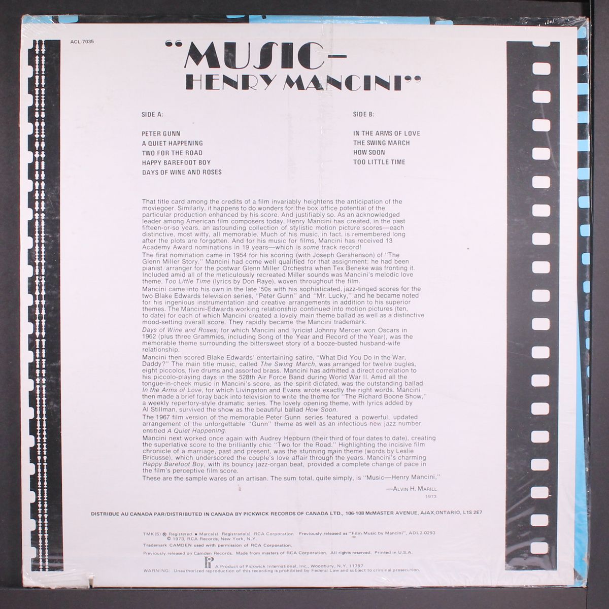 film music by HENRY MANCINI