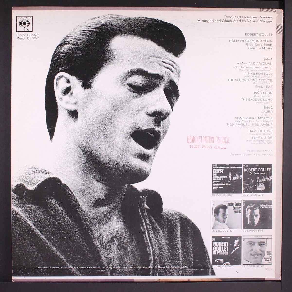 hollywood mon amour by ROBERT GOULET