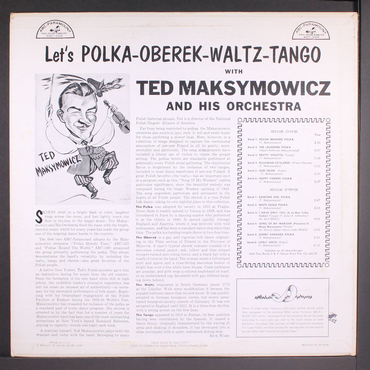 let's polka, oberek, waltz, tango by TED MAKSYMOWICZ