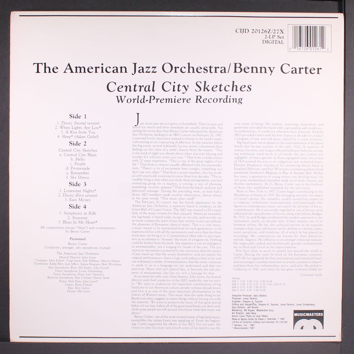 central city sketches by BENNY CARTER