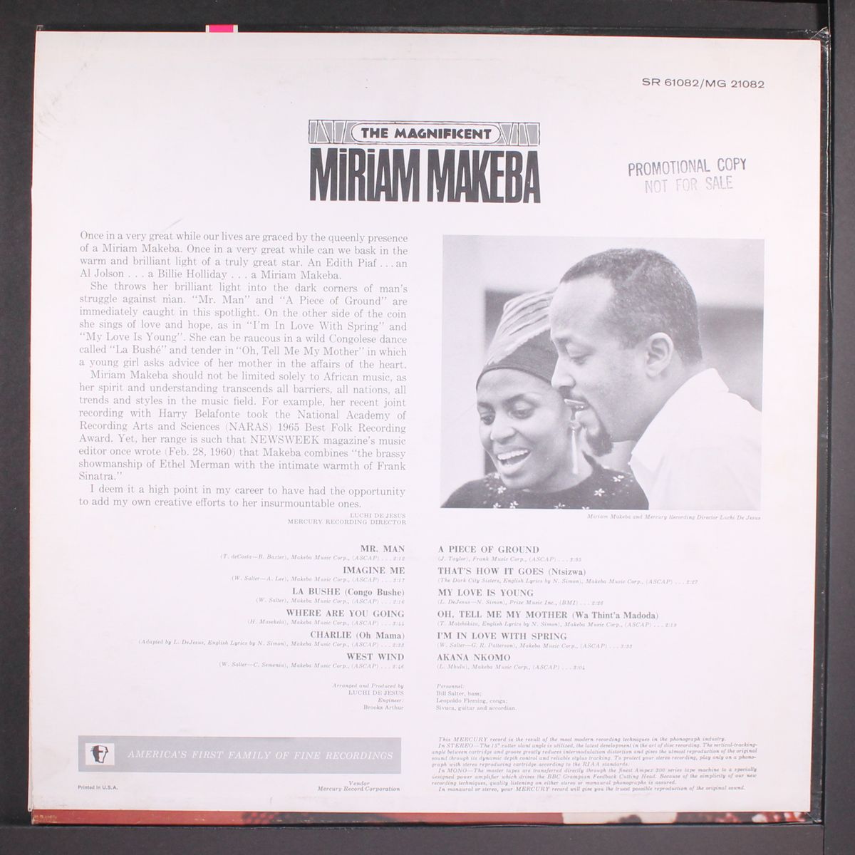 the magnificent by MIRIAM MAKEBA