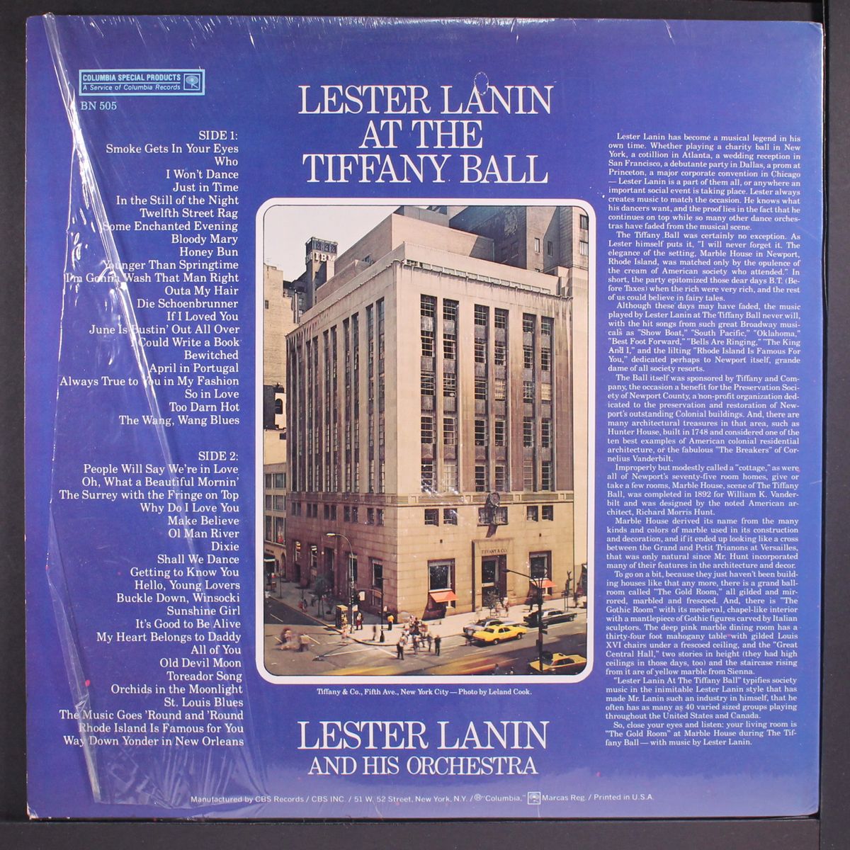 at the tiffany ball by LESTER LANIN
