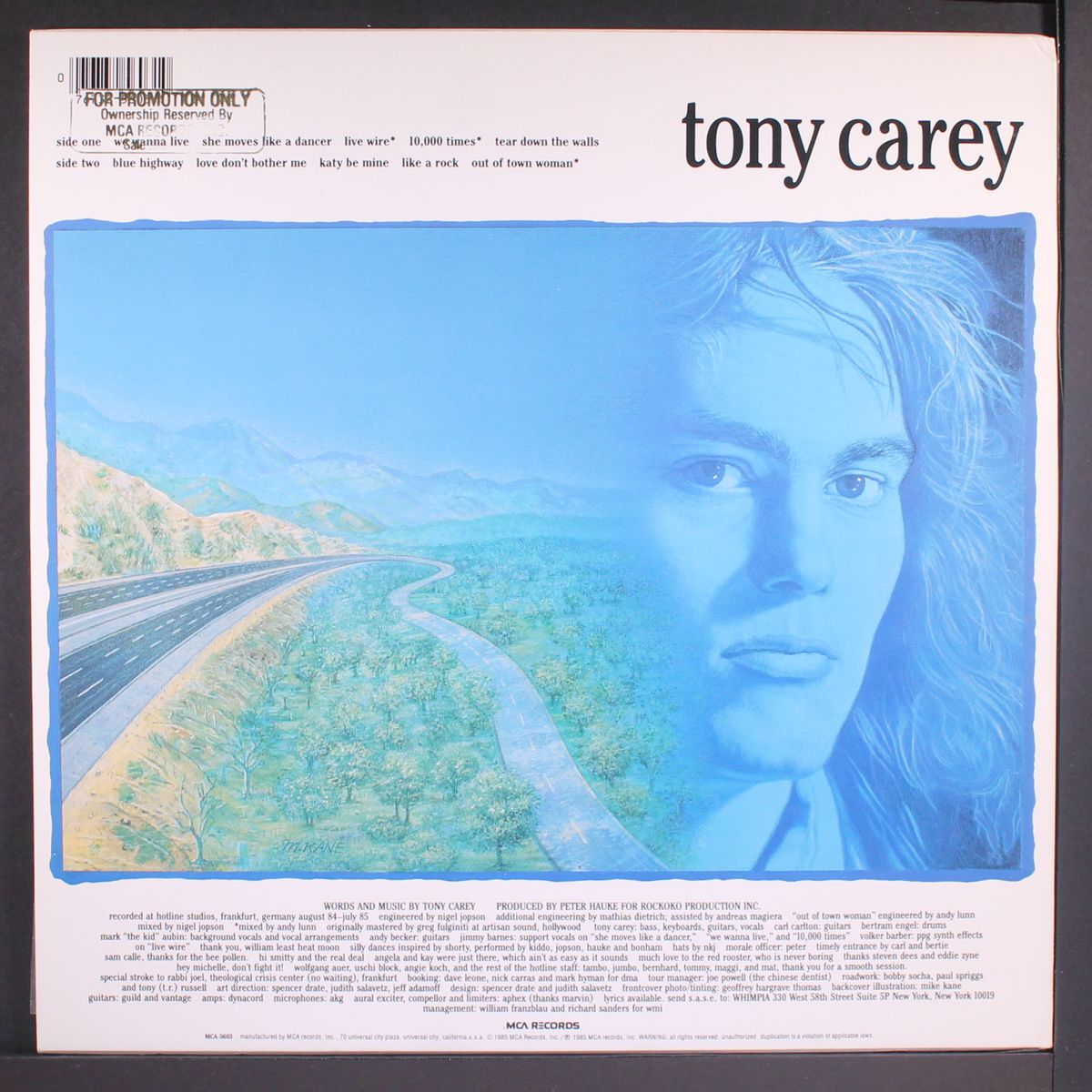 blue highway by TONY CAREY