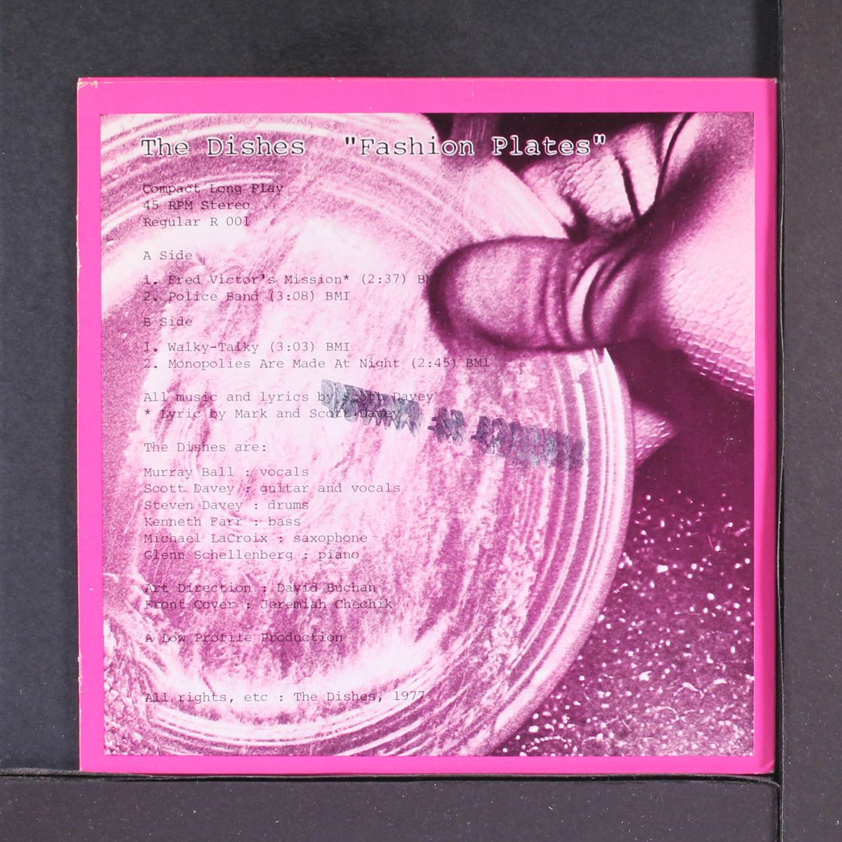 fashion plates ep by DISHES
