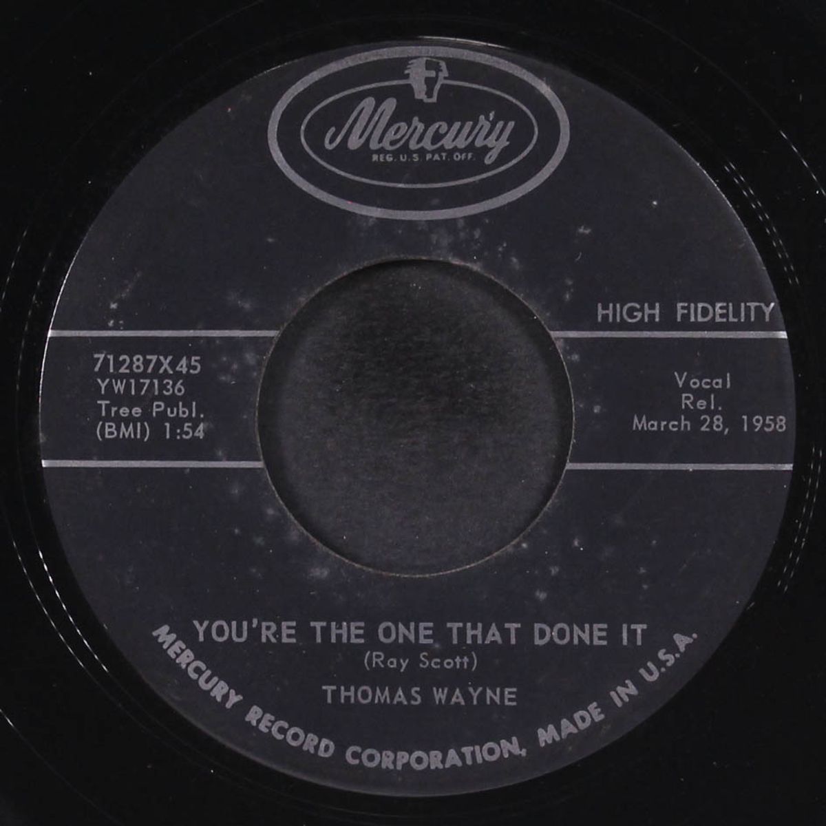 you're the one that done it / this time by THOMAS WAYNE