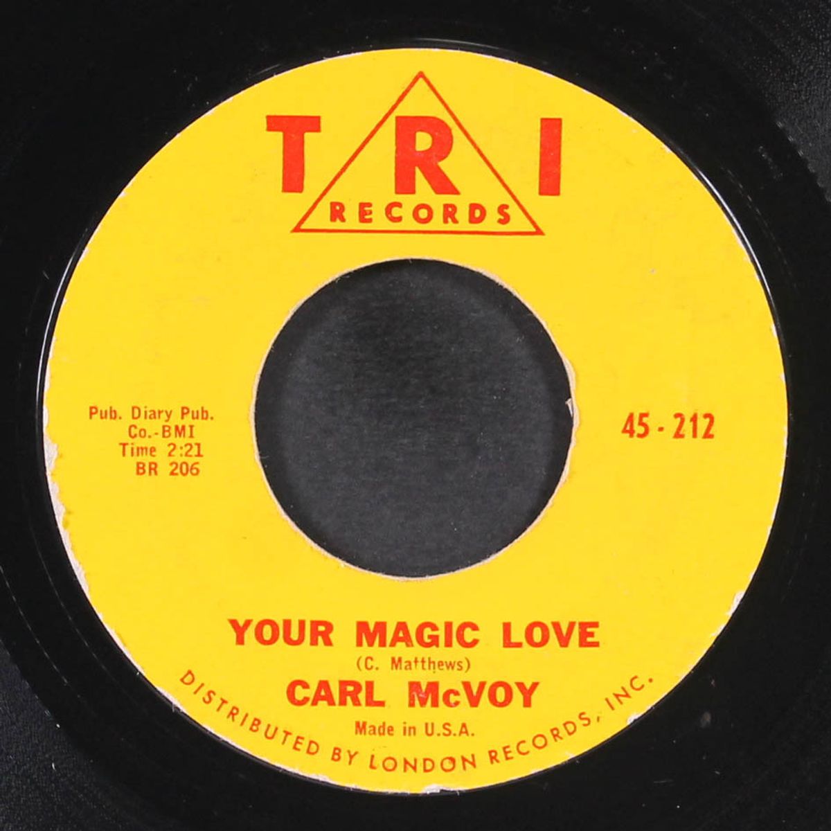 rainin' in my heart / your magic love by CARL MCVOY