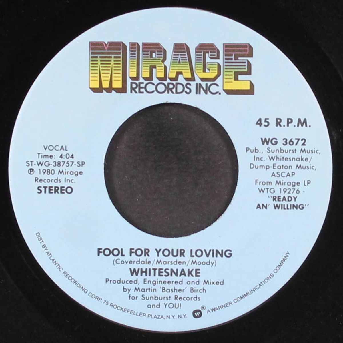 fool for your loving / black and blue by WHITESNAKE