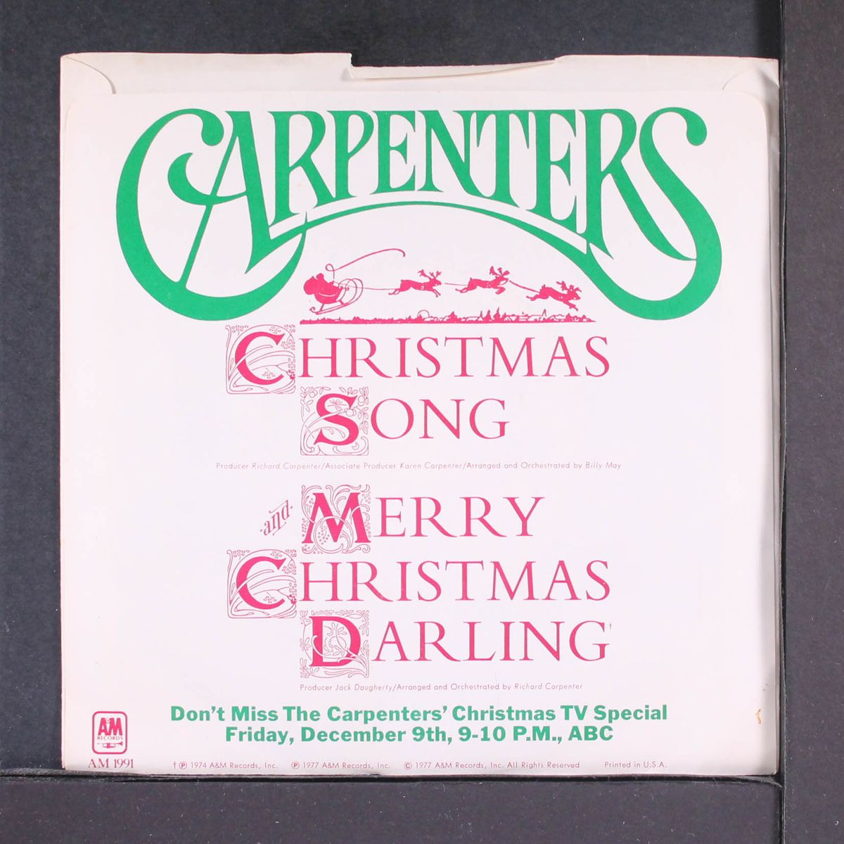 christmas song / merry christmas darling by CARPENTERS