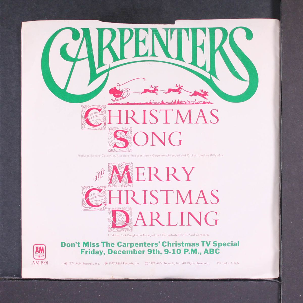 christmas song / merry christmas darling by CARPENTERS