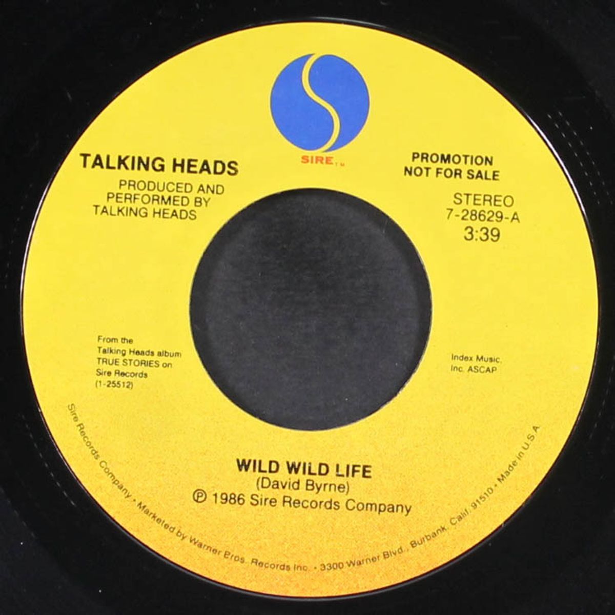 wild wild life by TALKING HEADS