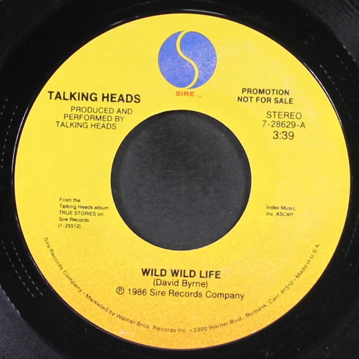 wild wild life by TALKING HEADS