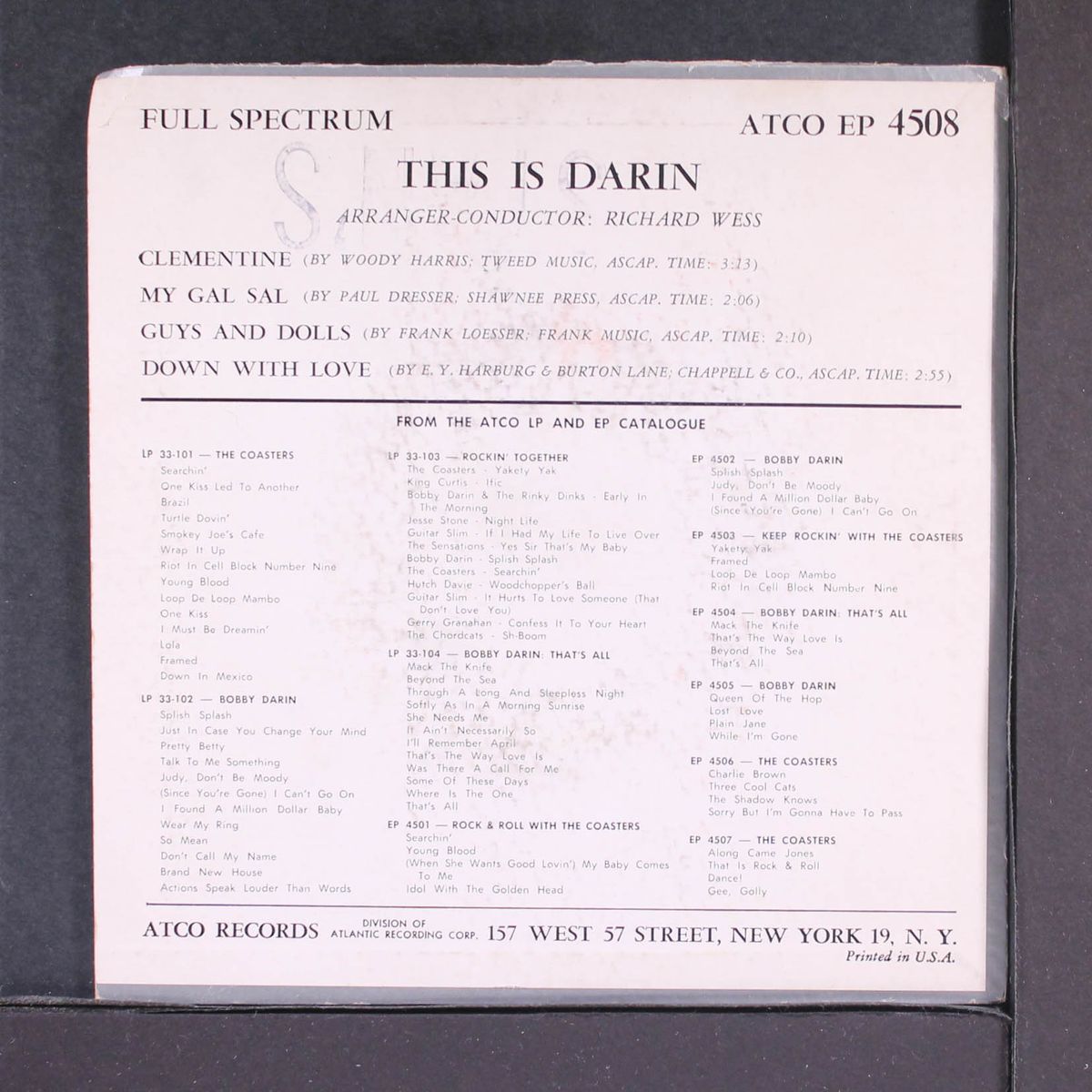 this is by BOBBY DARIN