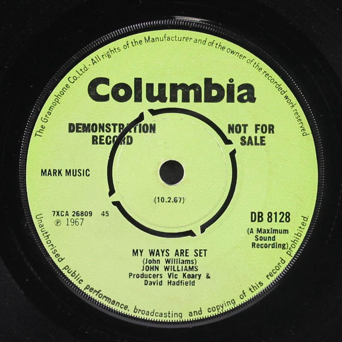 she's that kind of woman / my ways are set by JOHN WILLIAMS