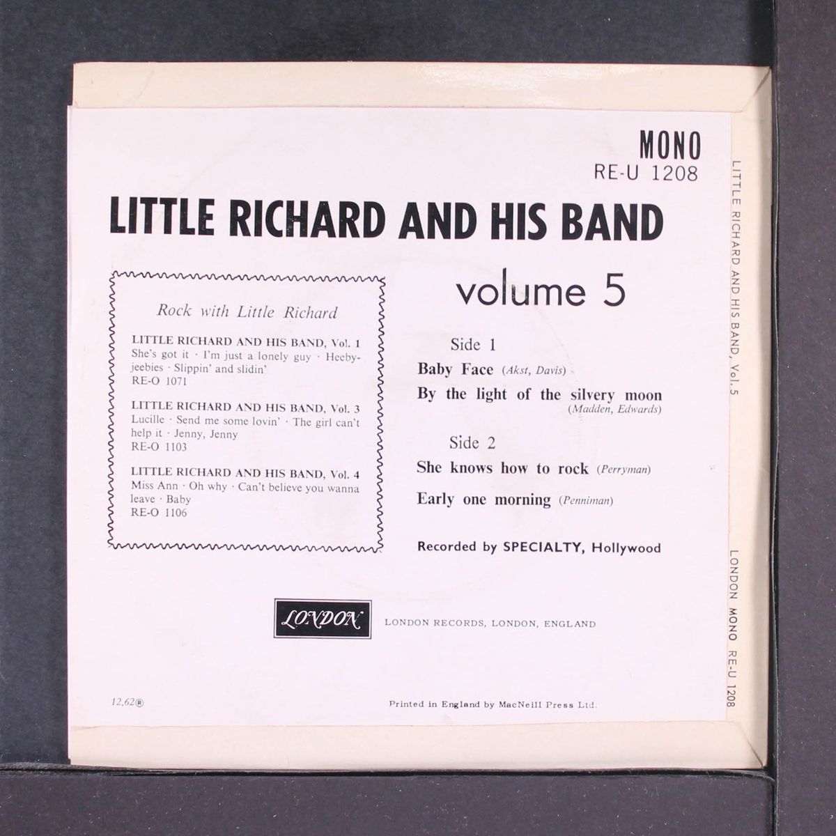 and his band, vol. 5 by LITTLE RICHARD