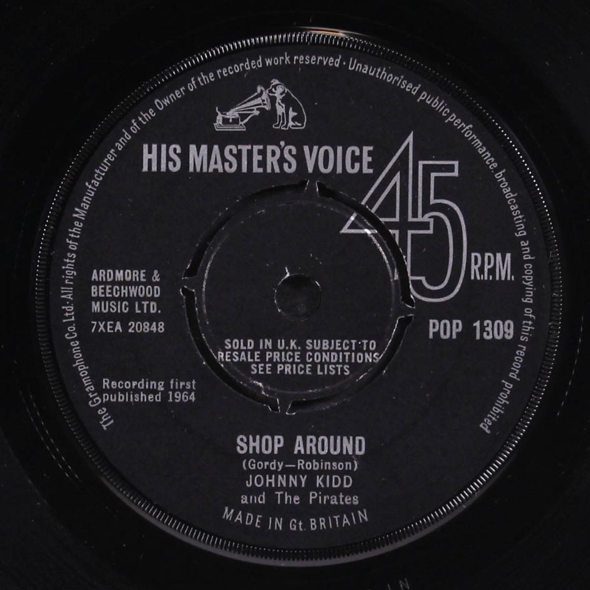 jealous girl / shop around by JOHNNY KIDD & PIRATES