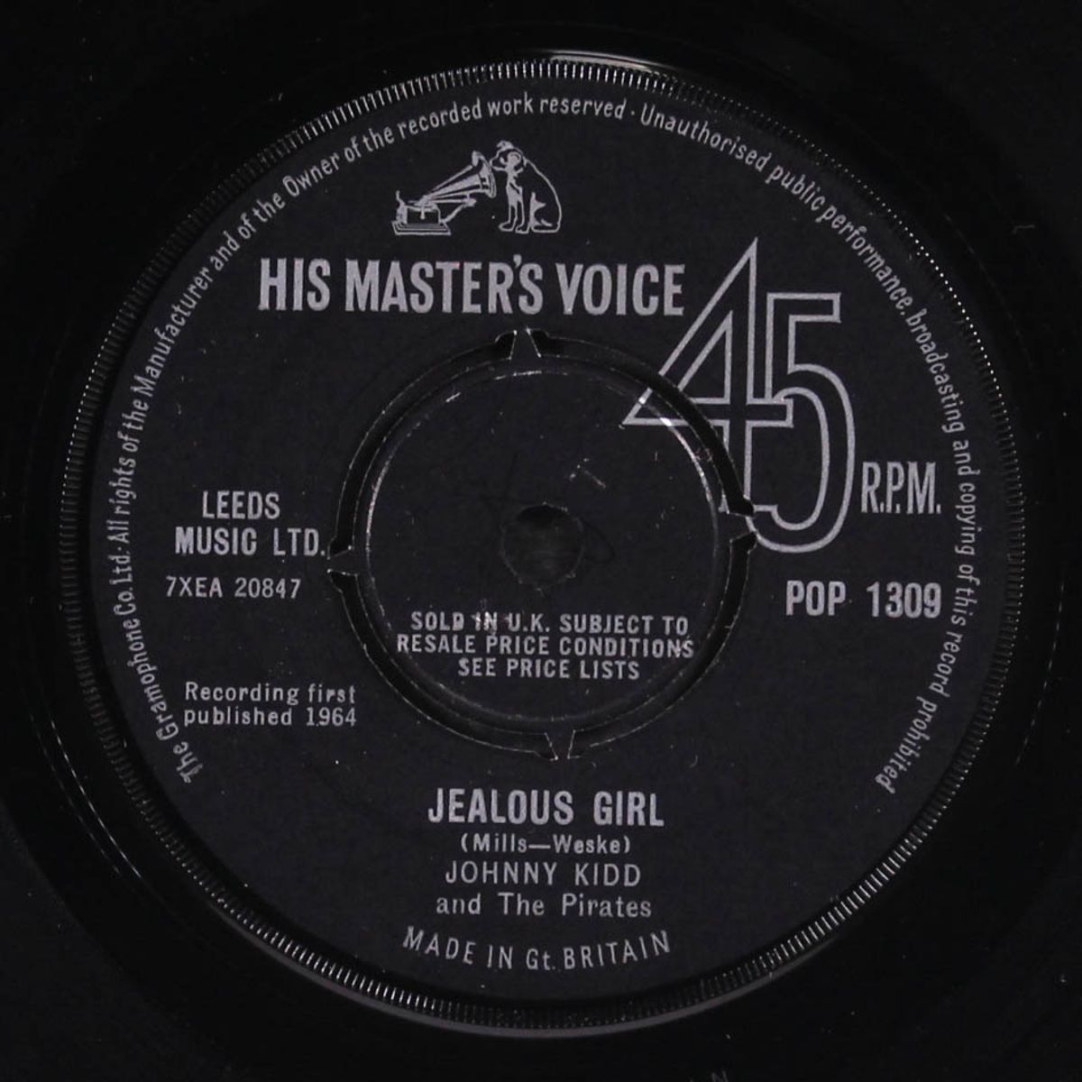 jealous girl / shop around by JOHNNY KIDD & PIRATES