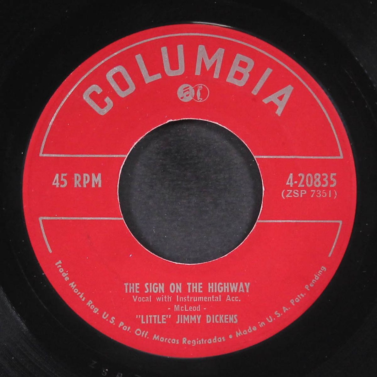 the sign on the highway / the galvanized washing tub by 'LITTLE' JIMMY DICKENS