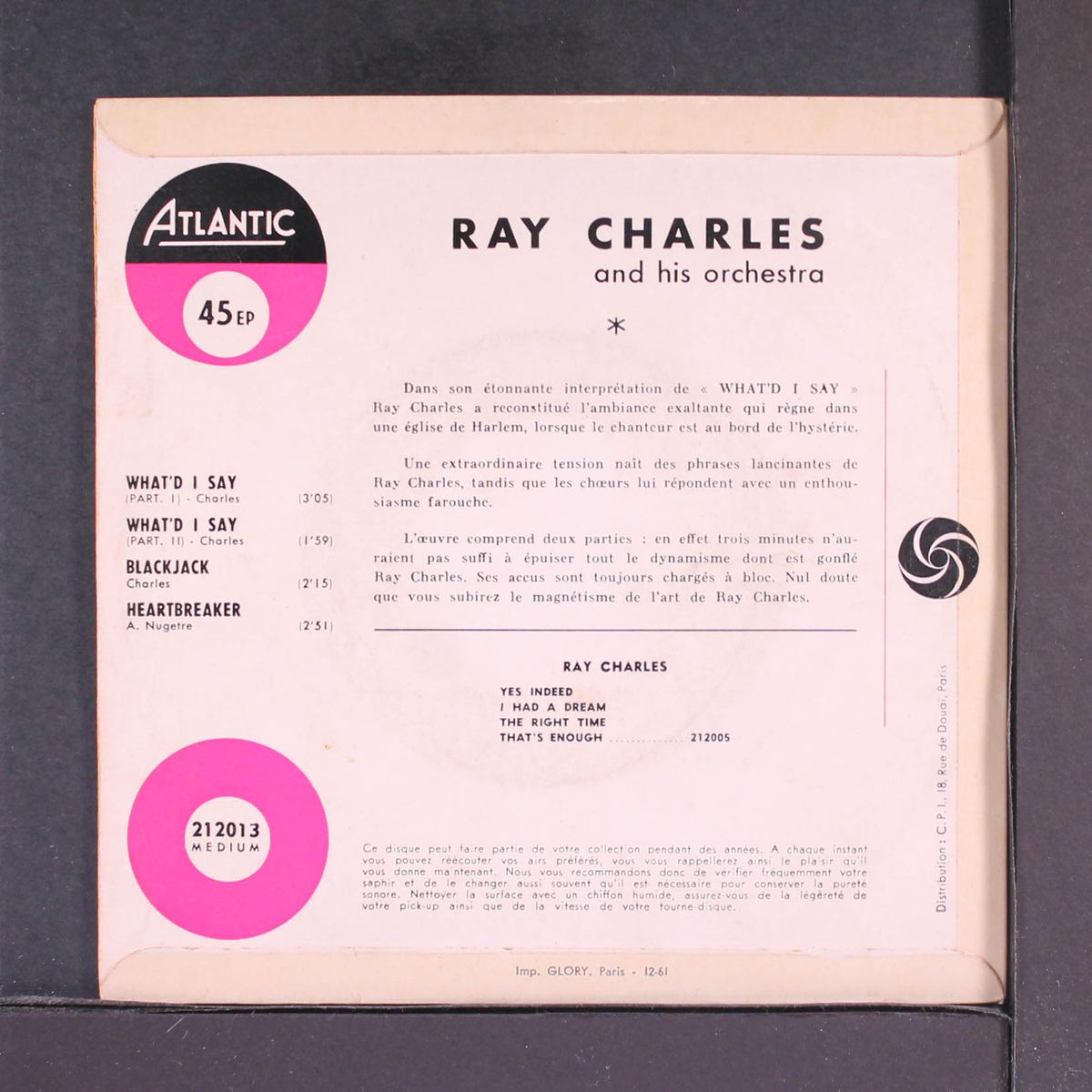 what'd i say by RAY CHARLES