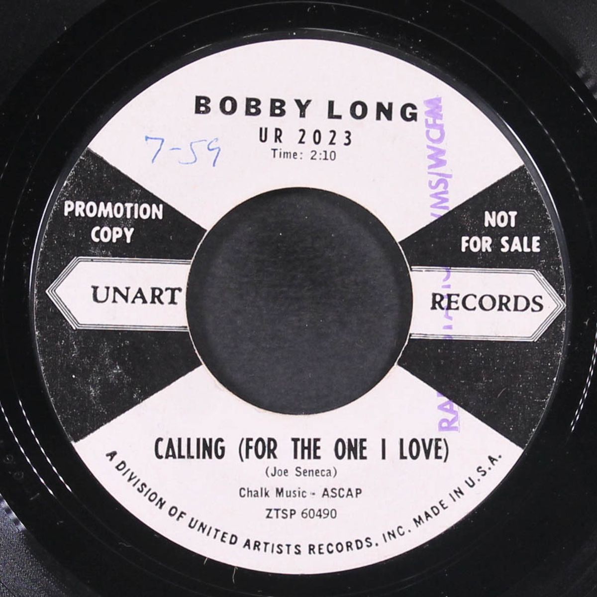 calling / did you ever dream lucky by BOBBY LONG