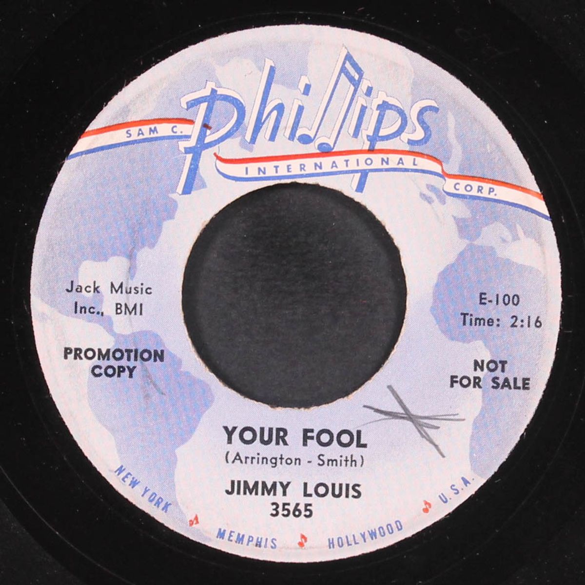 your fool / gone and left me blues by JIMMY LOUIS