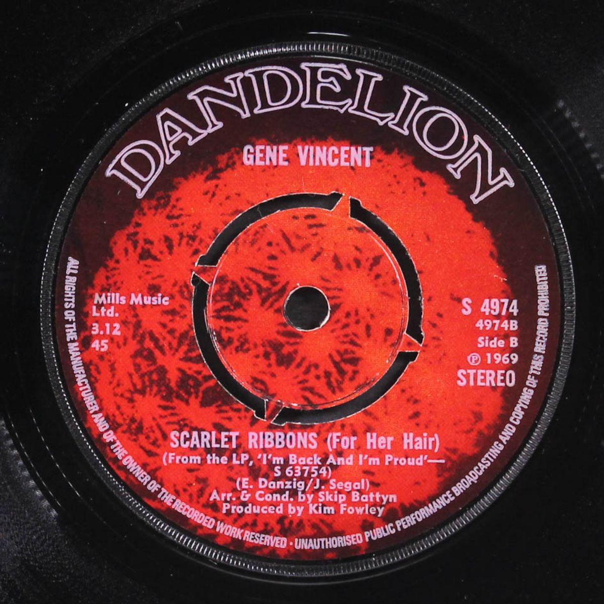 white lightning / scarlet ribbons by GENE VINCENT