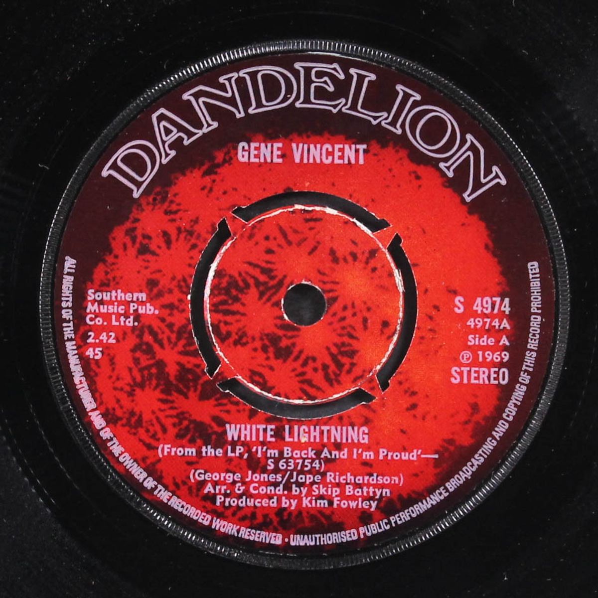 white lightning / scarlet ribbons by GENE VINCENT