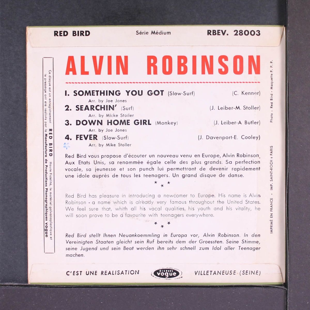 something you got by ALVIN ROBINSON