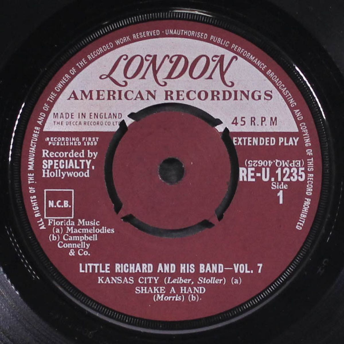 and his band, vol. 7 by LITTLE RICHARD